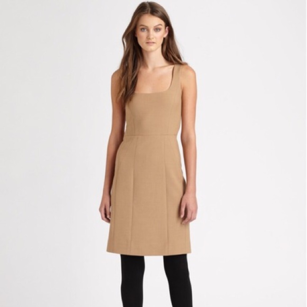 Tory Burch Brown Azalea Double Crepe Dress